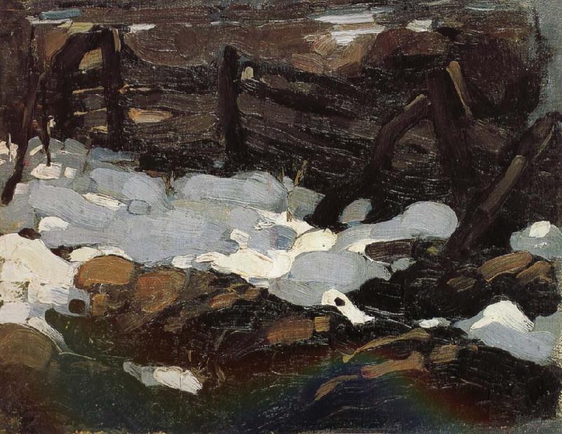 Landscape of Winter, Nikolay Fechin